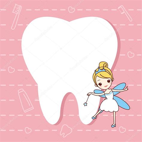 Tooth note with tooth fairy Stock Vector by ©etoileark 107846234