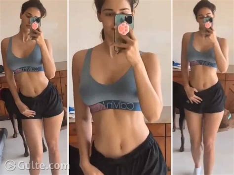 Disha Patani Shows Her Hot Abs In A Selfie Video