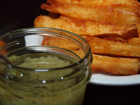 fried yucca with garlic sauce at El Cochinito in Silver Lake. | Cuban ...