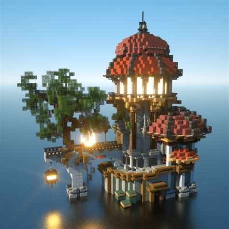 Minecraft Mage Tower Schematic - Printable Form, Templates and Letter