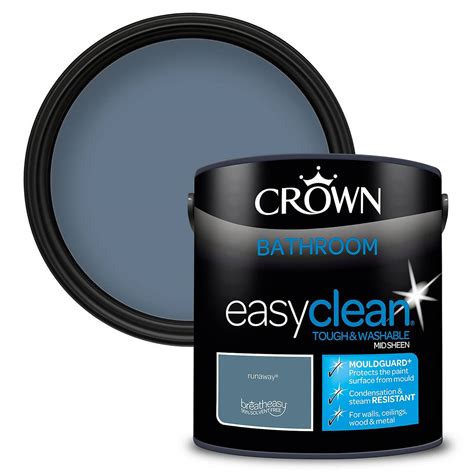 Crown Easyclean Bathroom Paint Runaway 2.5L | Homebase