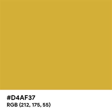 Metallic Gold color hex code is #D4AF37