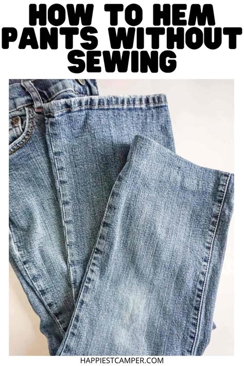 How To Hem Pants Without Sewing