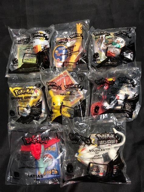 MCDONALDS POKEMON HAPPY MEAL TOYS AND CARDS BRAND NEW SEALED NO RESERVE ...