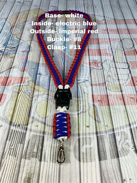 Paracord Lanyard (2 For 31) Custom (you Pick 3 Colors And Hardware ...