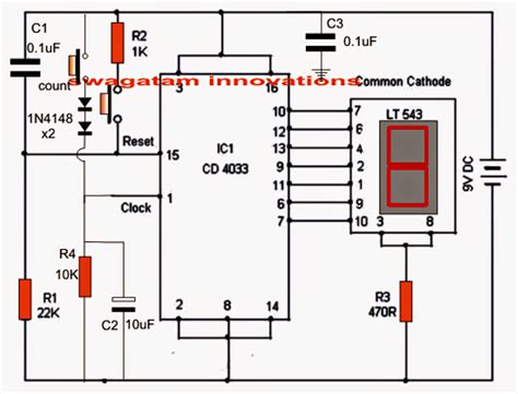 Simple Digital Counter Circuit Diagram