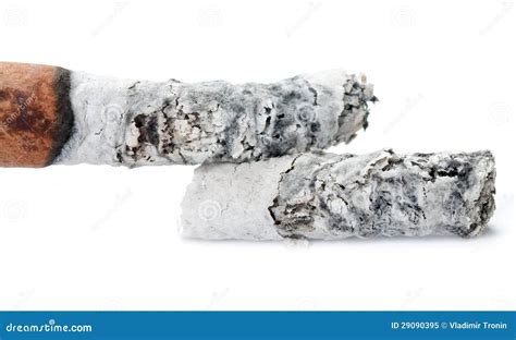 Cigarette Ash On White Background Royalty Free Stock Photo - Image: 29090395