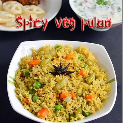 Restaurant Style Vegetable Pulao With Raita - South Indian Veg Biryani ...