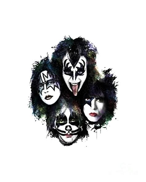 Kiss Band tour music 2023 American hard rock band Digital Art by Rain Store - Pixels