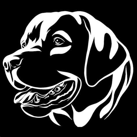 Premium Vector | Decorative portrait of dog labrador retriever, vector isolated illustration