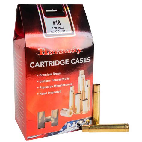 Hornady 416 Remington Magnum Rifle Reloading Brass - 50 Count | Sportsman's Warehouse