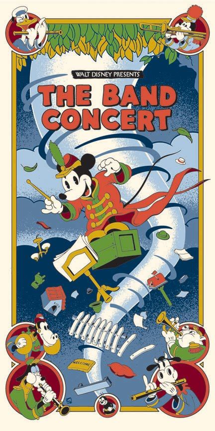 INSIDE THE ROCK POSTER FRAME BLOG: Walt Disney's Mickey Mouse The Band Concert by Serban ...