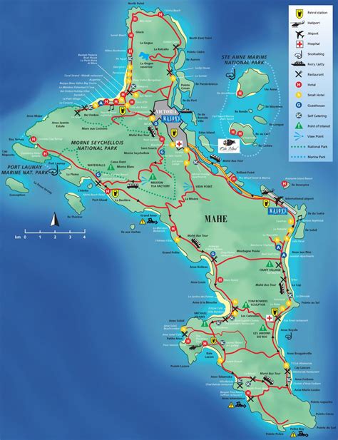 a large map of the island with many different roads and locations to go ...