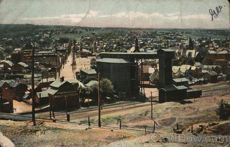 View of Carbondale Pennsylvania Postcard