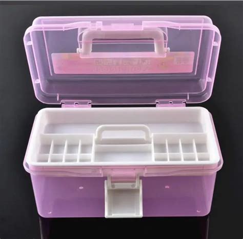 2 Layer Multi Utility Storage Case professional Nail Art box manicure ...