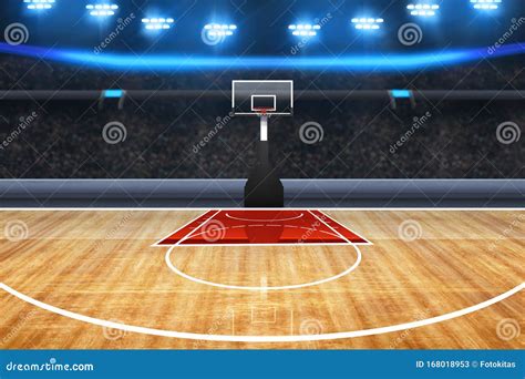 Professional Basketball Court Arena Backgrounds Stock Image - Image of abstract, fans: 168018953