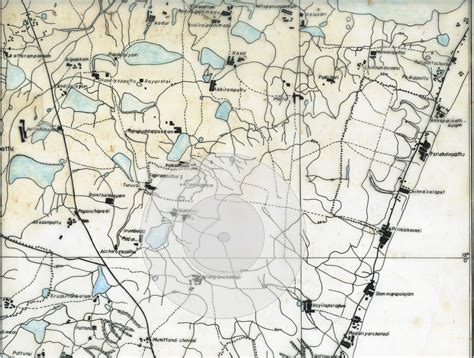 1931 Map of Auroville Area – Auroville Archives