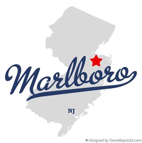 Marlboro New Jersey Map - Anetta Mathilda