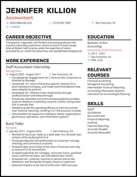 Accounting Resume Key Words