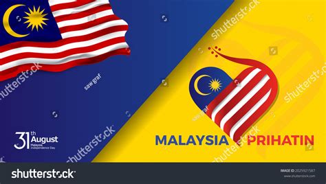 64th Malaysia National Day Logo Colorful Stock Vector (Royalty Free ...