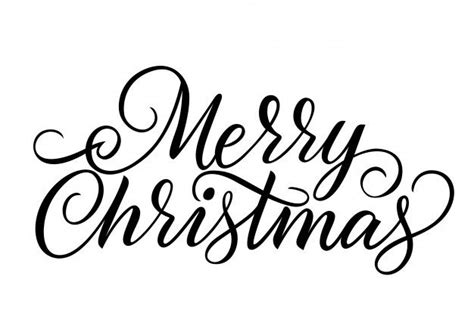 Merry Christmas Calligraphy Printable - Calligraphy and Art