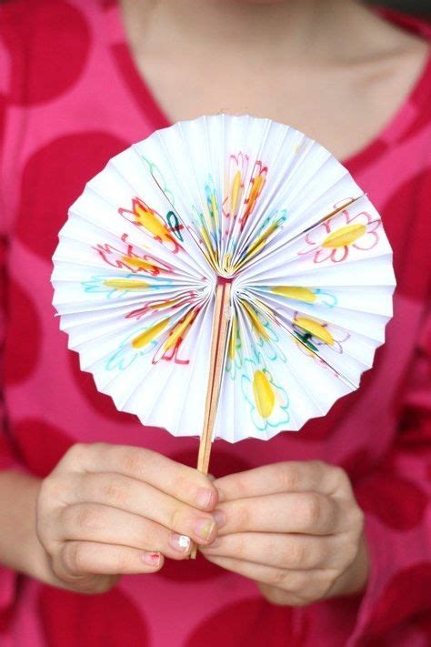 DIY Chinese New Year Fans | Craft stick crafts, Popsicle stick crafts ...