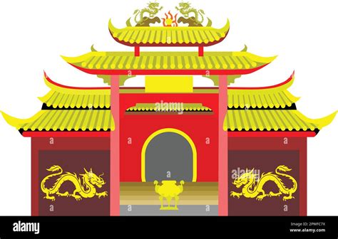 Chinese Confucianism Temple Worship Building Vector Stock Vector Image & Art - Alamy