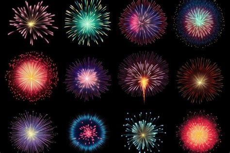 Premium AI Image | Colorful festive fireworks exploding over night sky ...