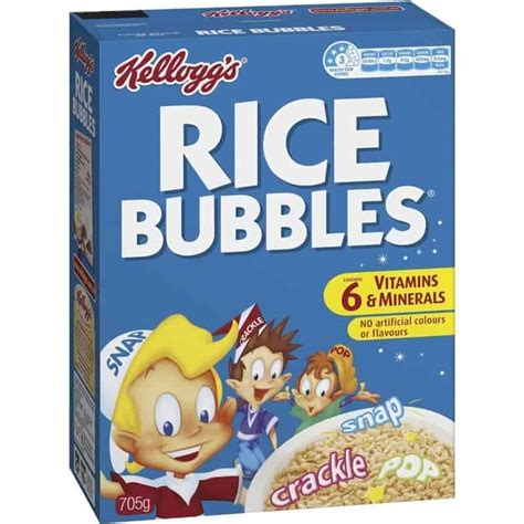 Buy Kelloggs Rice Bubbles Puffed Rice Breakfast Cereal 705g Online ...