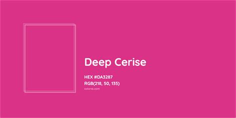 Deep Cerise Complementary or Opposite Color Name and Code (#DA3287) - colorxs.com