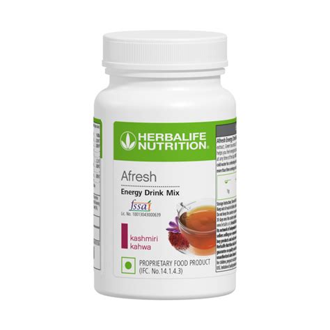 Afresh Energy Drink Mix Kashmiri Kahwa 40 g | Herbalife Nutrition India English