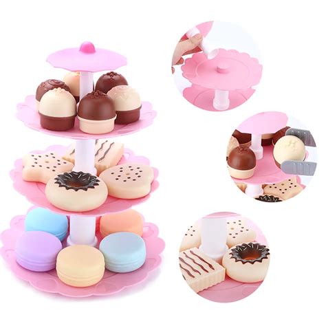 17PCS Toy Cupcake Set Simulation Educational Play Cupcake Set Dessert Toys-in Kitchen Toys from ...