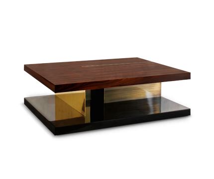 LALLAN | Wood Coffee Table Mid Century Modern Design by BRABBU