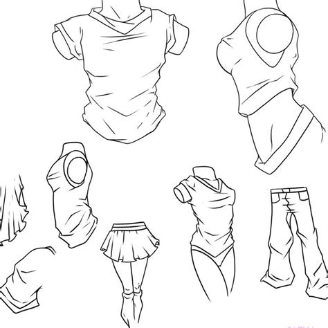 How to Draw - Study: Clothes, Wrinkles and Folds for Comic / Manga ...