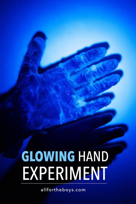 Glowing hand experiment from All for the Boys blog Germs Activities ...