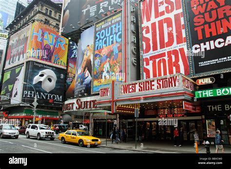 New York theater district NYC USA Stock Photo - Alamy