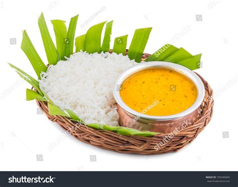 Indian Traditional Cuisine Dal Fry Rice Stock Photo 795449605 ...