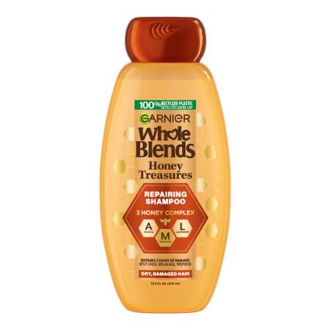 Garnier Whole Blends Honey Treasures Repairing Shampoo for Dry, Damaged Hair, 12.5 fl oz - Kroger