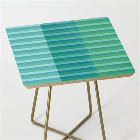 #TanagerTurquoise #TealBlue #KellyGreen #LinePattern #SideTable #Sidetables are a stunning ...