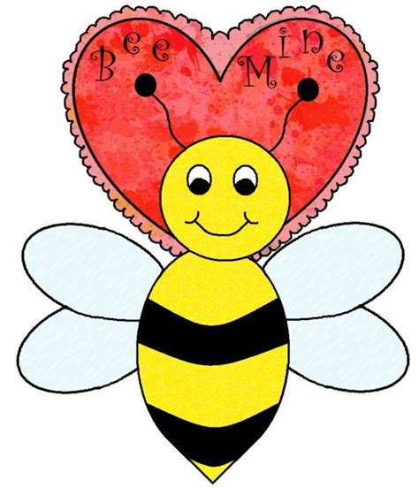 Valentines Day Clip Art Cute Bee free image download
