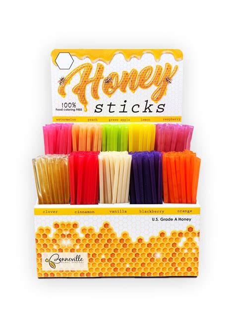 Honey Stick Display With 500 Assorted Honey Sticks FREE | Etsy