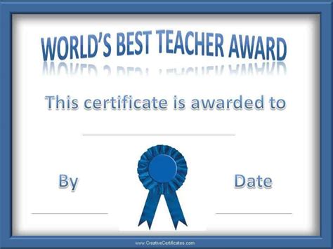 Teacher of the Year Award Certificates | Customize Online & Print at Home