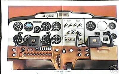 CESSNA 150 Cockpit Instrument Panel Chart 1970s | #38573236