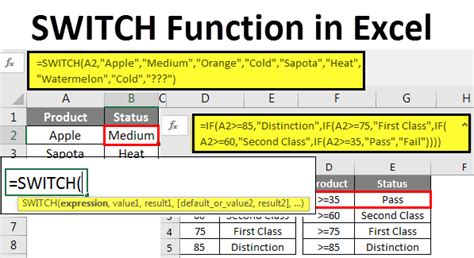 SWITCH Function in Excel | How to use SWITCH Function?