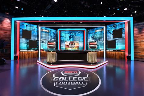 ESPN debuts redesigned studio for ABC college football shows - ESPN Front Row