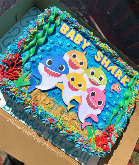 Shark Birthday Cakes, Birthday Sheet Cakes, 2nd Birthday Party For Boys, Boys First Birthday ...