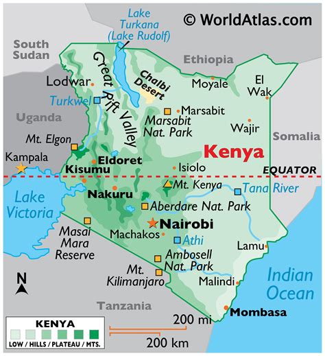 Geography of Kenya, Landforms - World Atlas