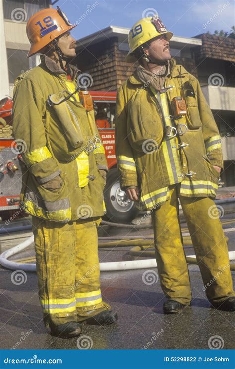 Firefighters, Los Angeles, California Editorial Photography - Image of ...