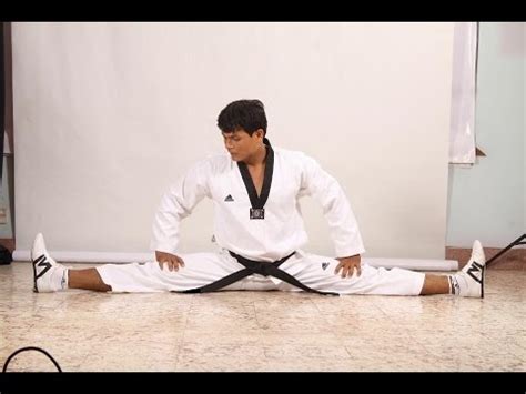 Taekwondo stretching exercises - YouTube