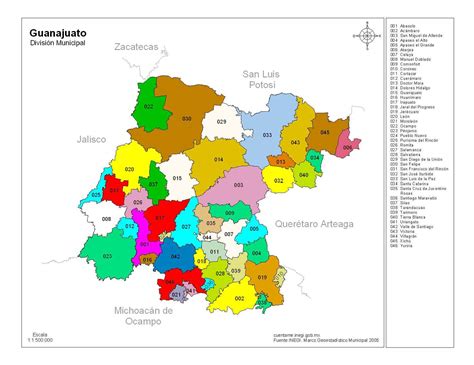 Guanajuato Mexico Map 11 Map Of Guanajuato Mexico 11 Mapa De | Images ...